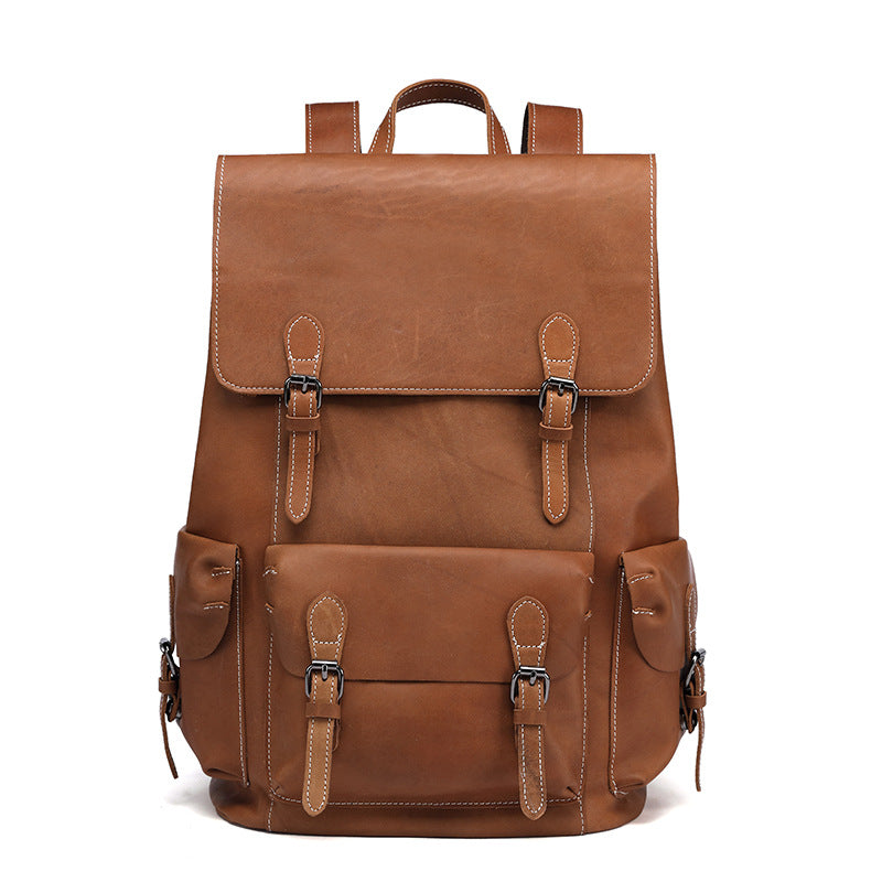 Crazy Horse Genuine Leather Backpack