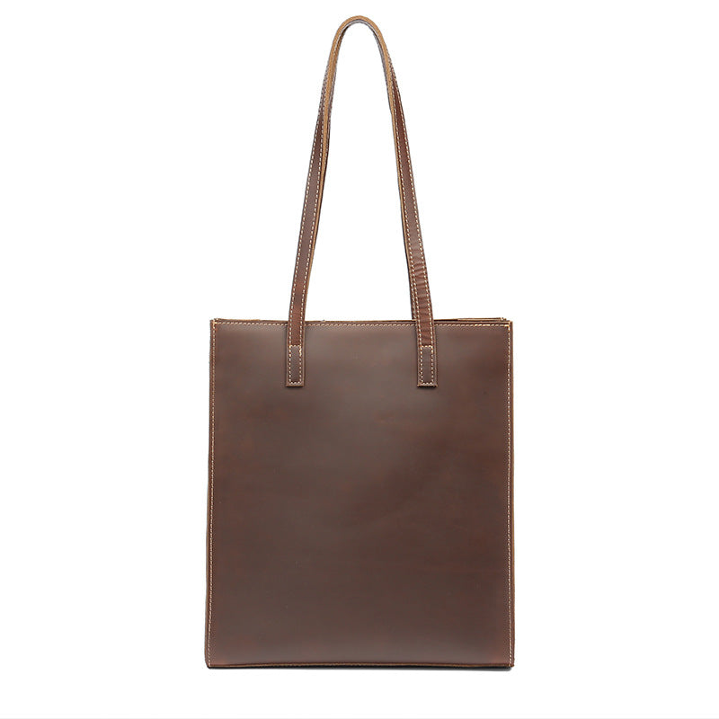 Genuine Leather Work Tote Bag