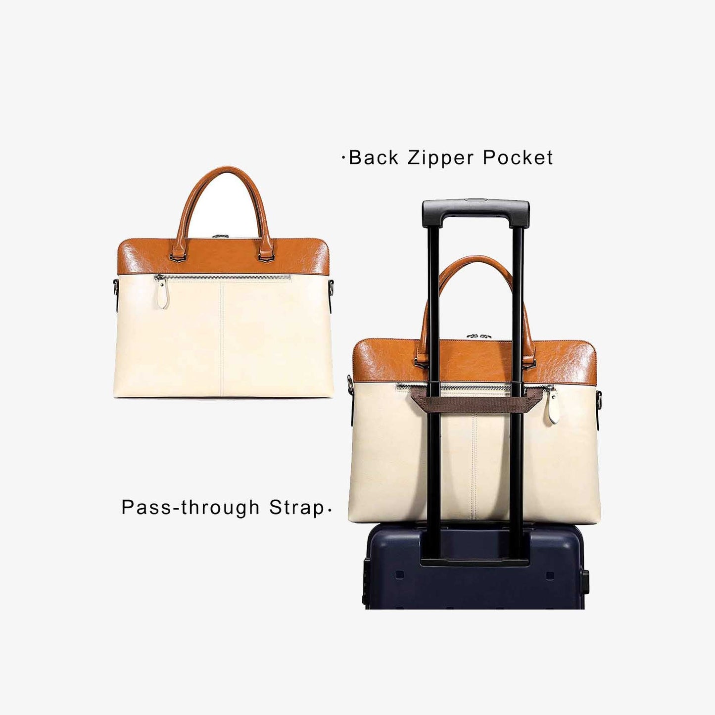 Genuine Leather Laptop Briefcase