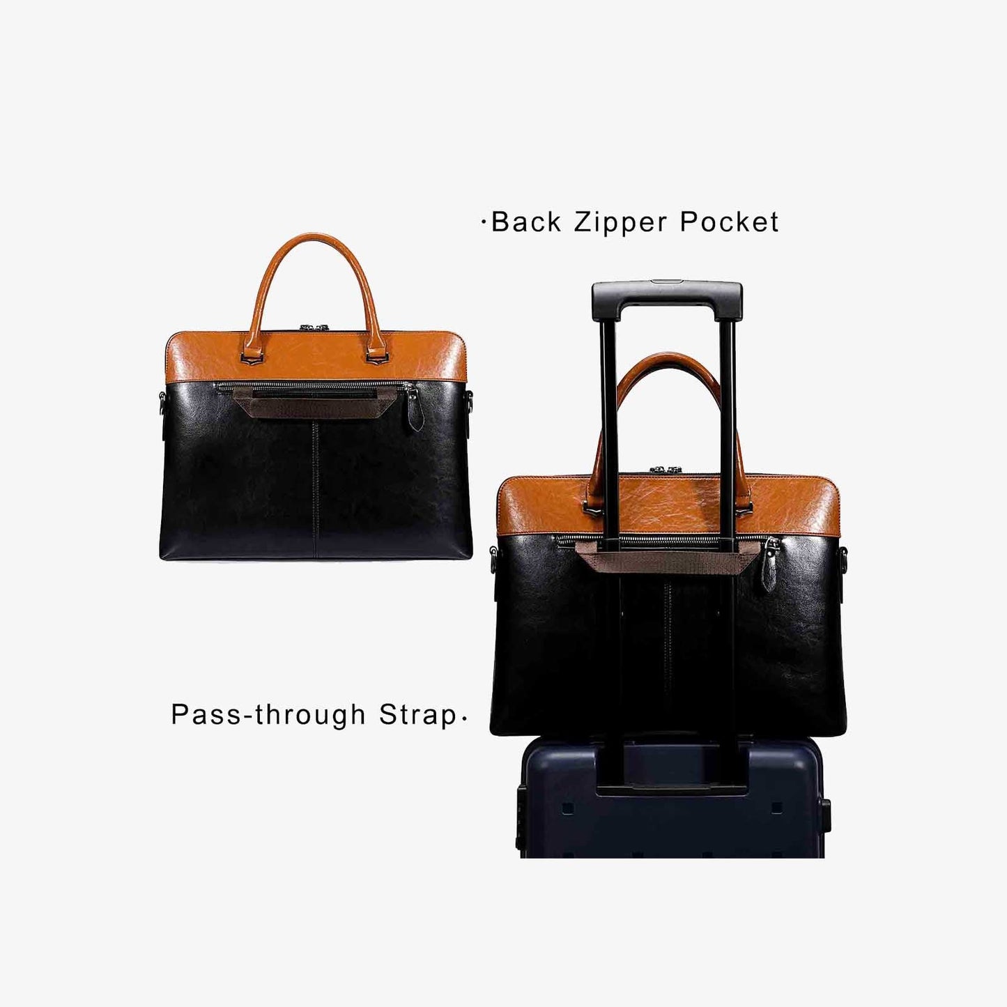 Genuine Leather Laptop Briefcase