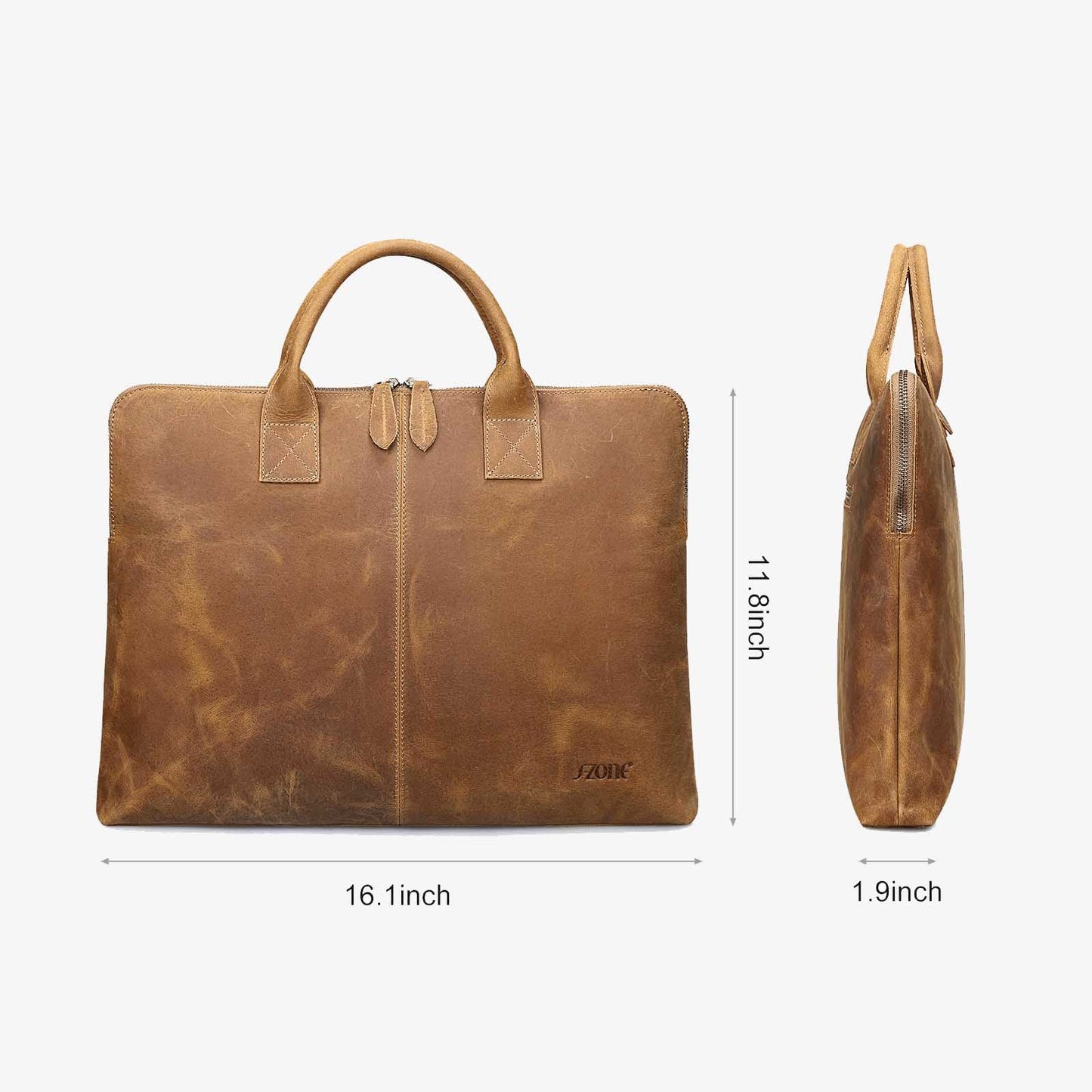 Genuine Leather Laptop Briefcase