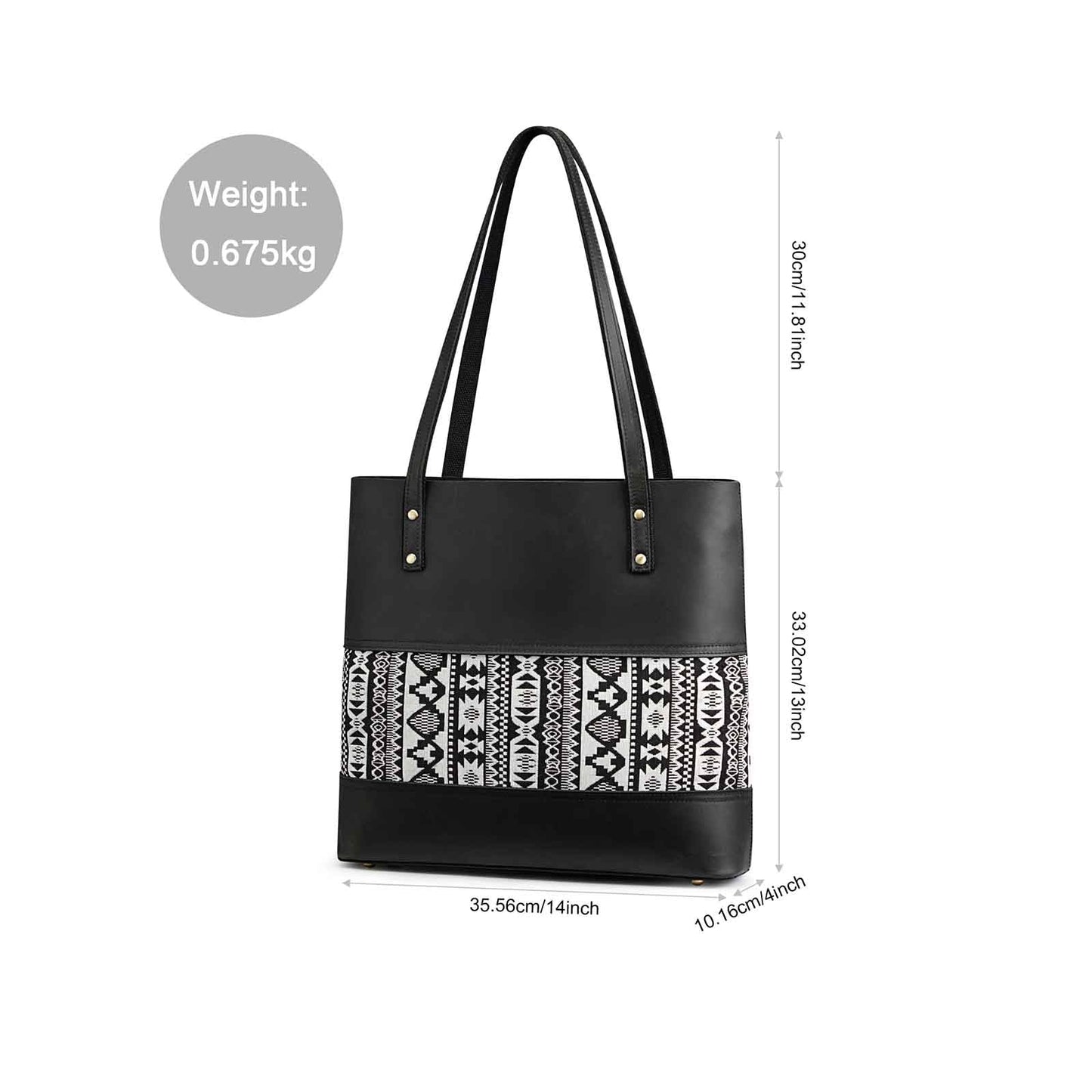 Genuine Leather Work Tote