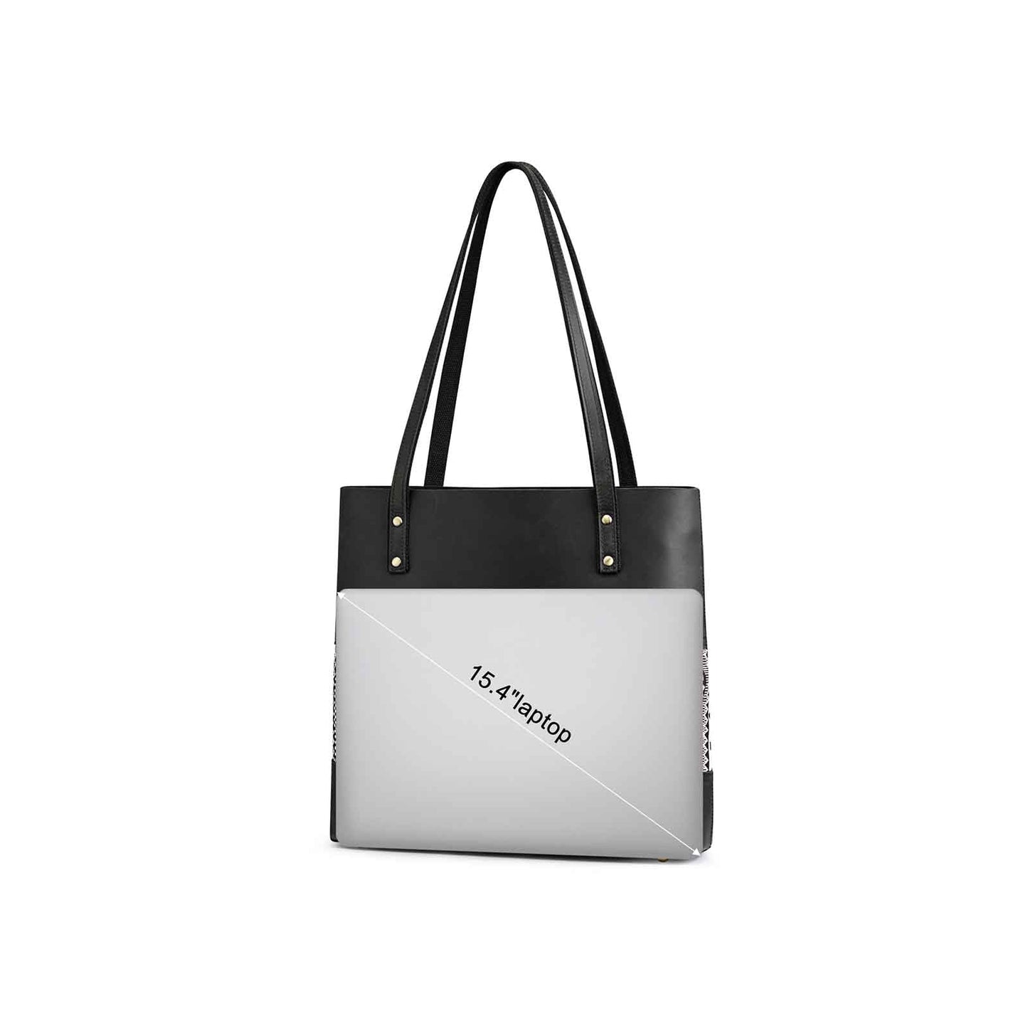 Genuine Leather Work Tote