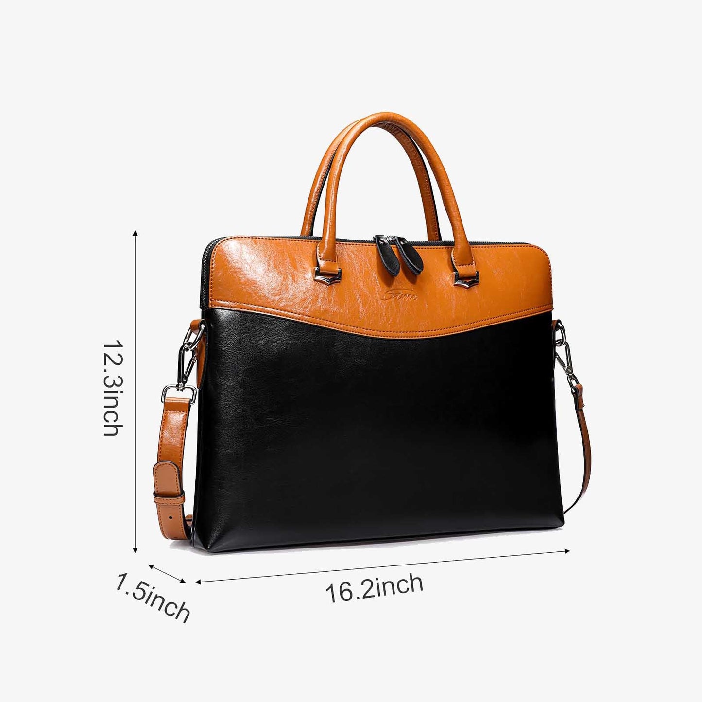 Genuine Leather Laptop Briefcase
