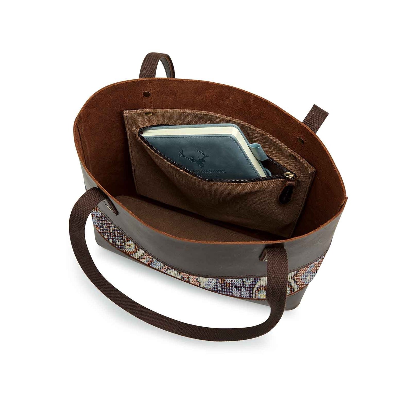 Genuine Leather Work Tote