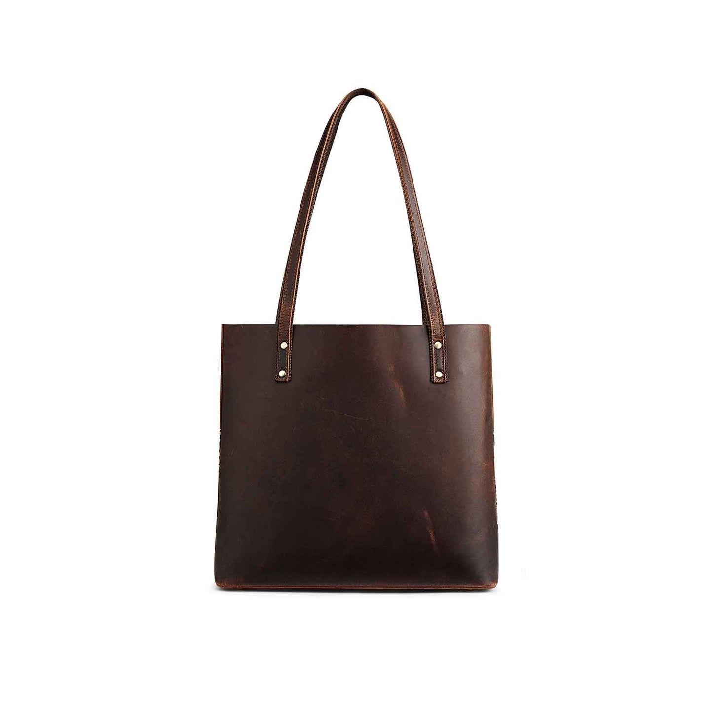Genuine Leather Work Tote