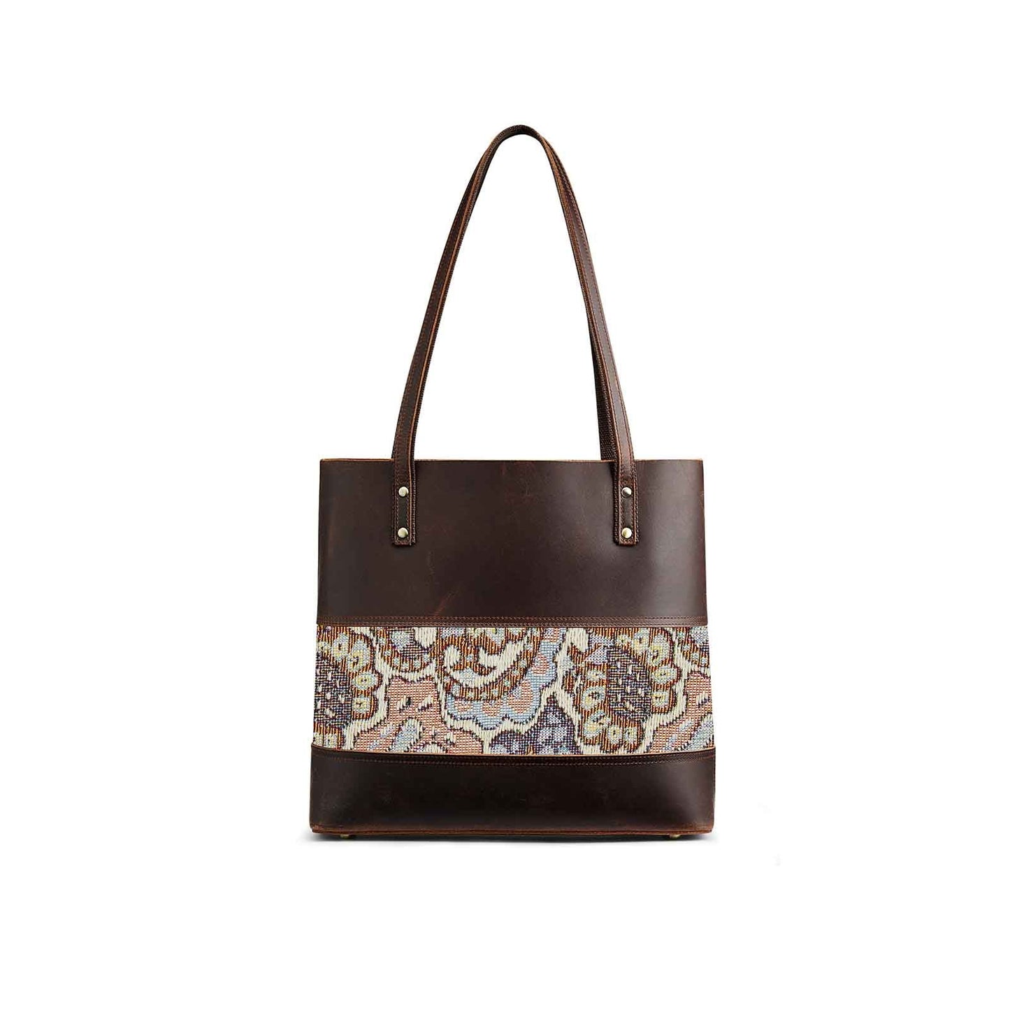 Genuine Leather Work Tote