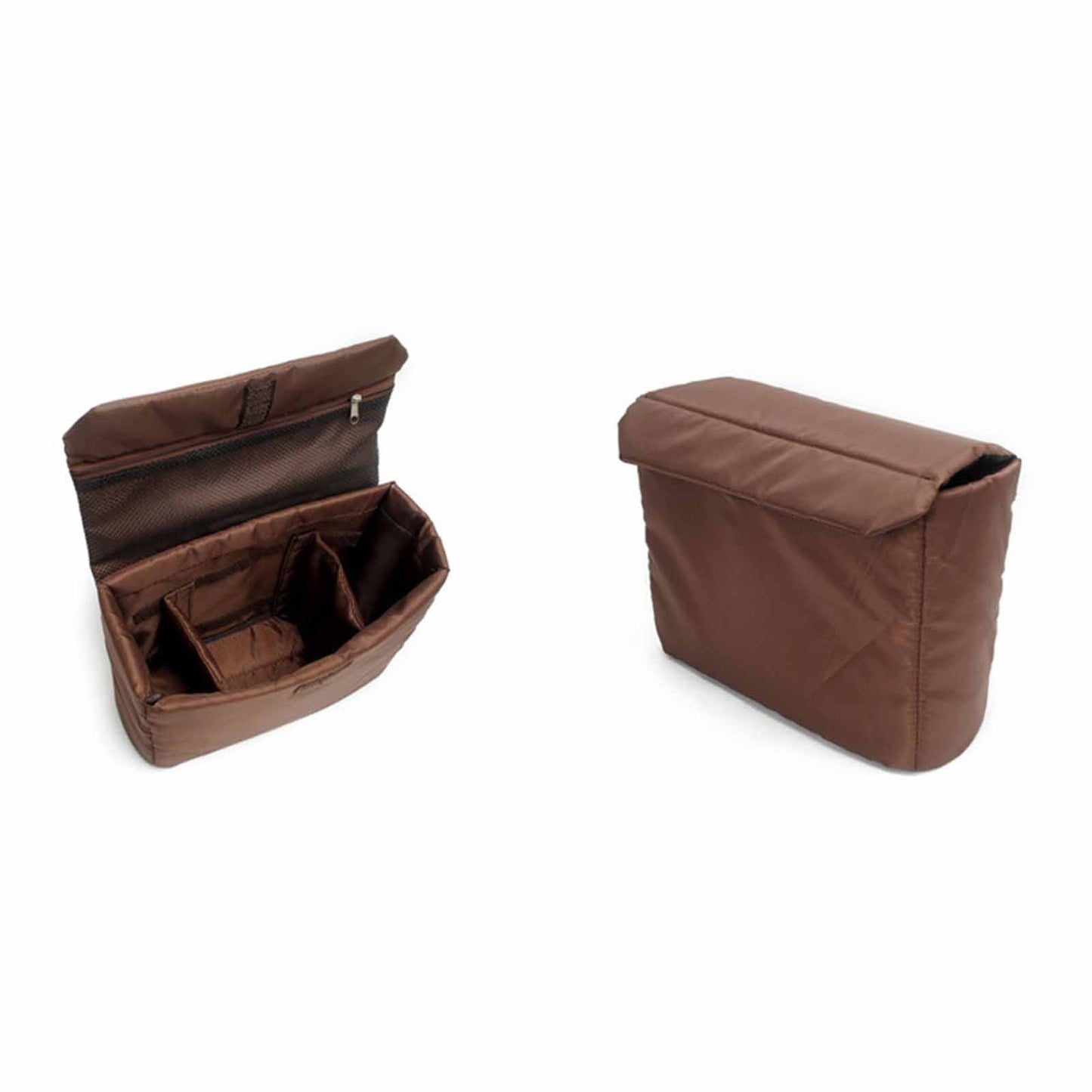 Canvas Camera Bag With Vintage Leather Cover