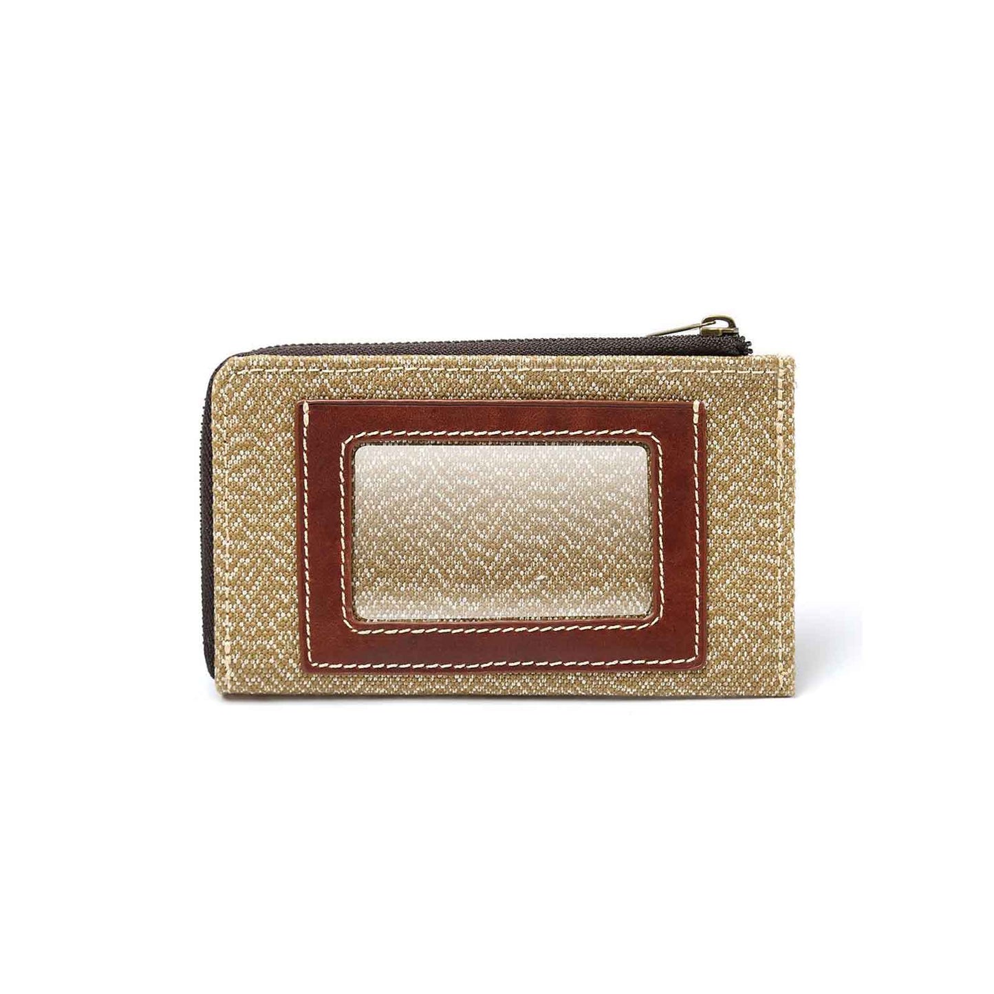 Canvas Zipper Closer Wallet