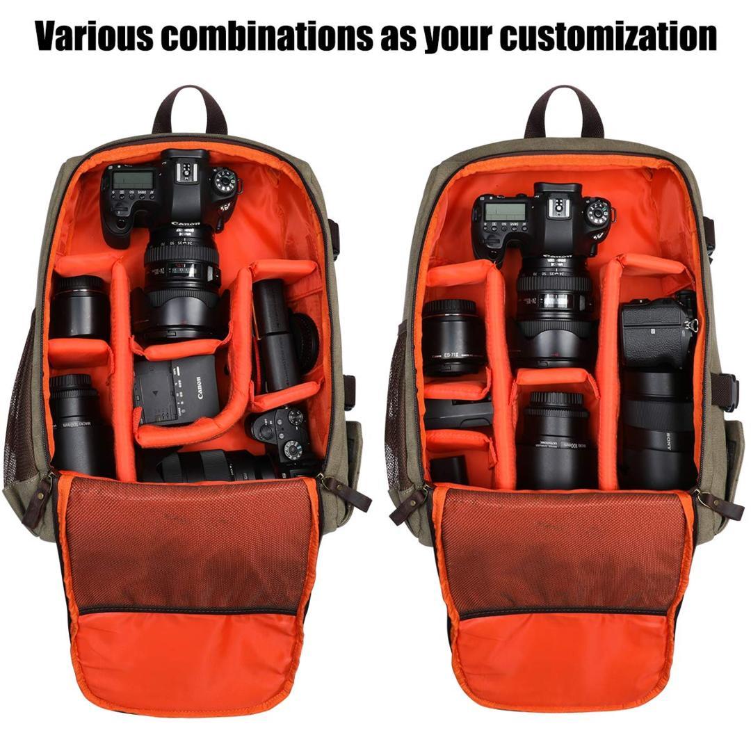 Canvas Camera Laptop Backpack