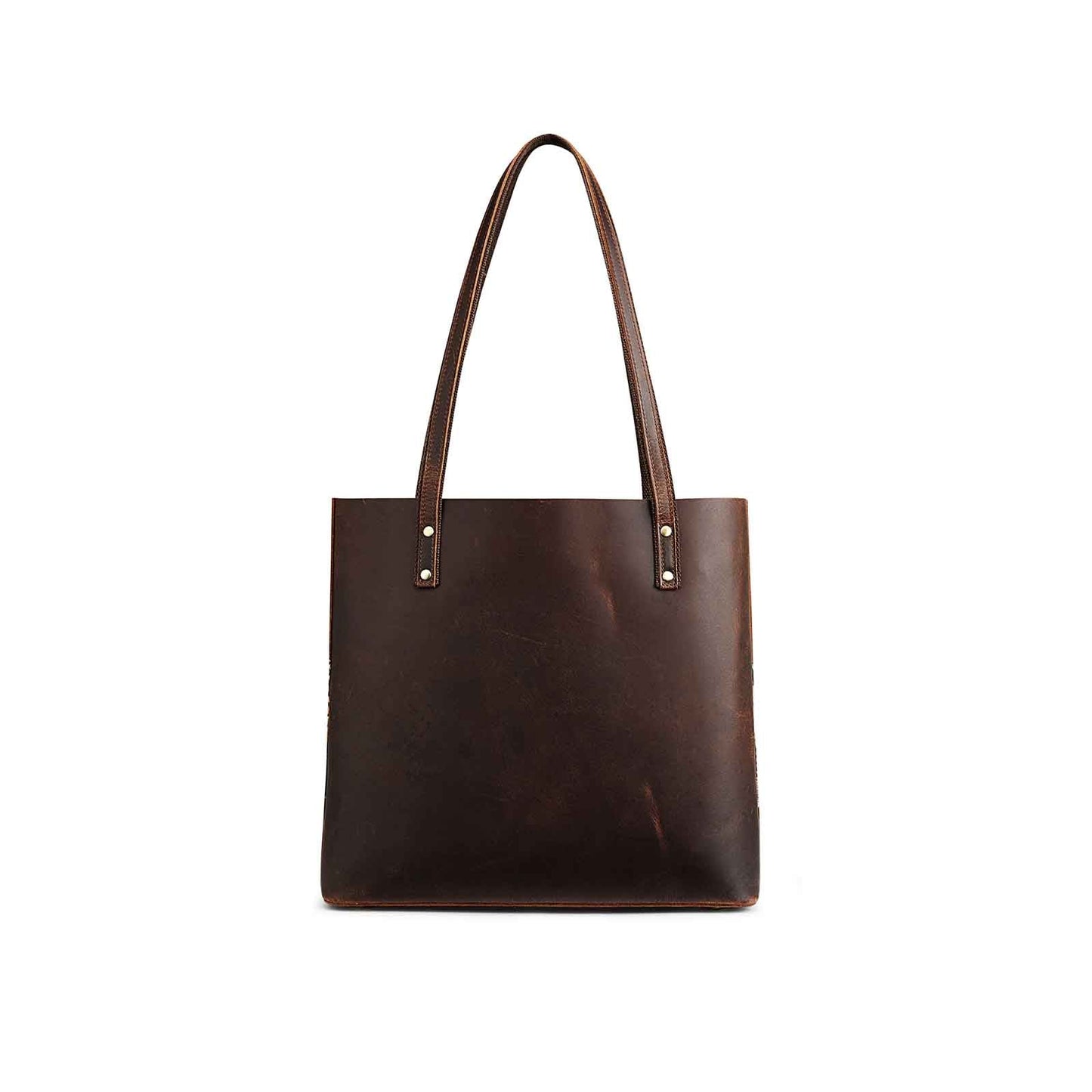Genuine Leather Work Tote