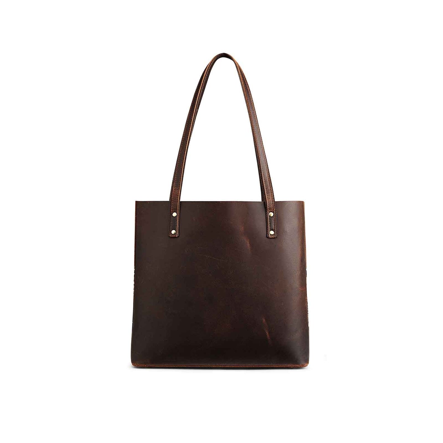 Genuine Leather Work Tote