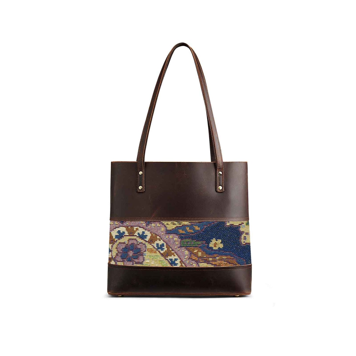Genuine Leather Work Tote