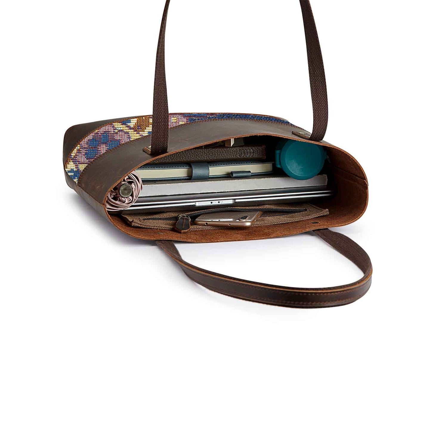 Genuine Leather Work Tote