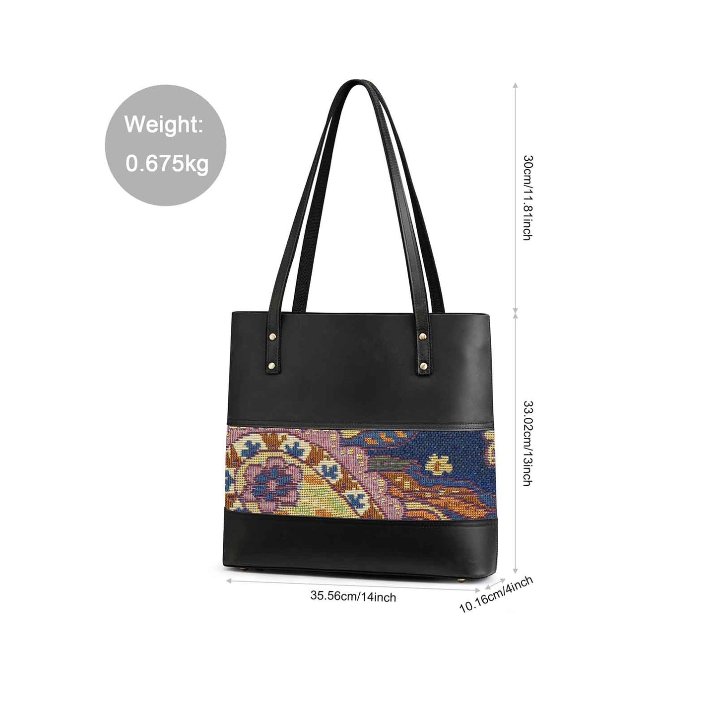 Genuine Leather Work Tote