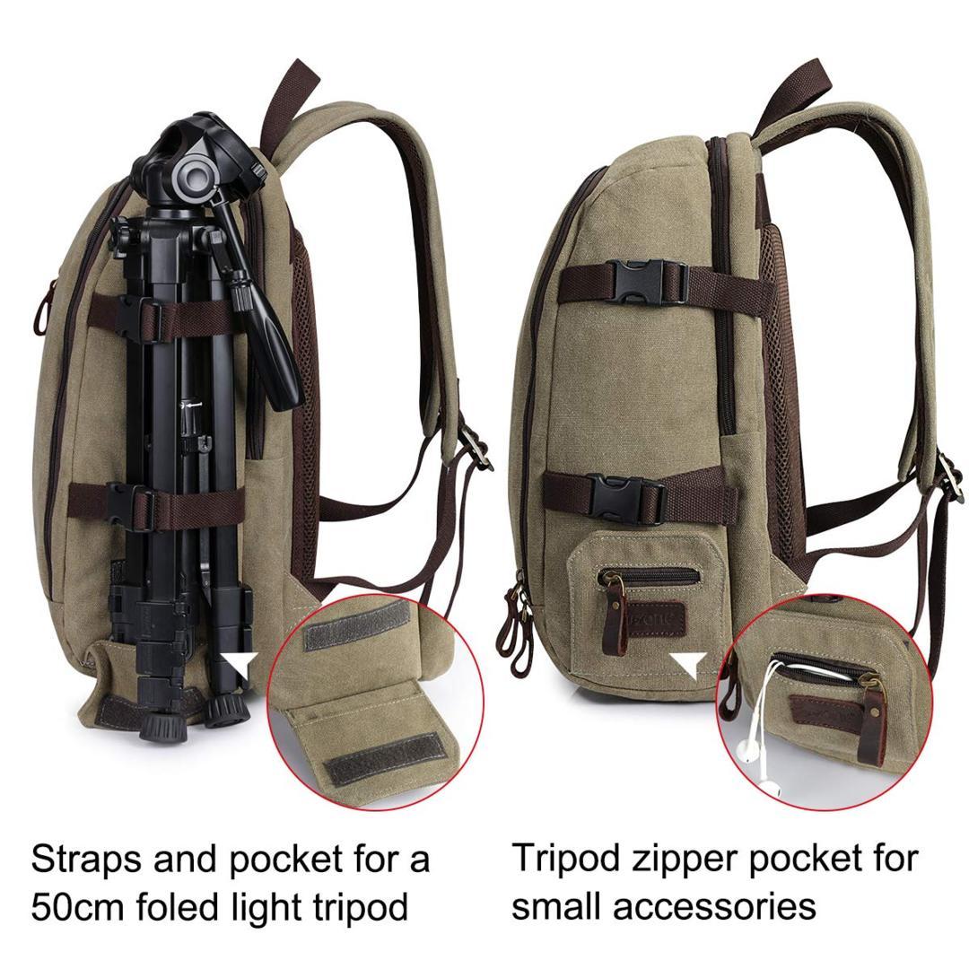 Canvas Camera Laptop Backpack