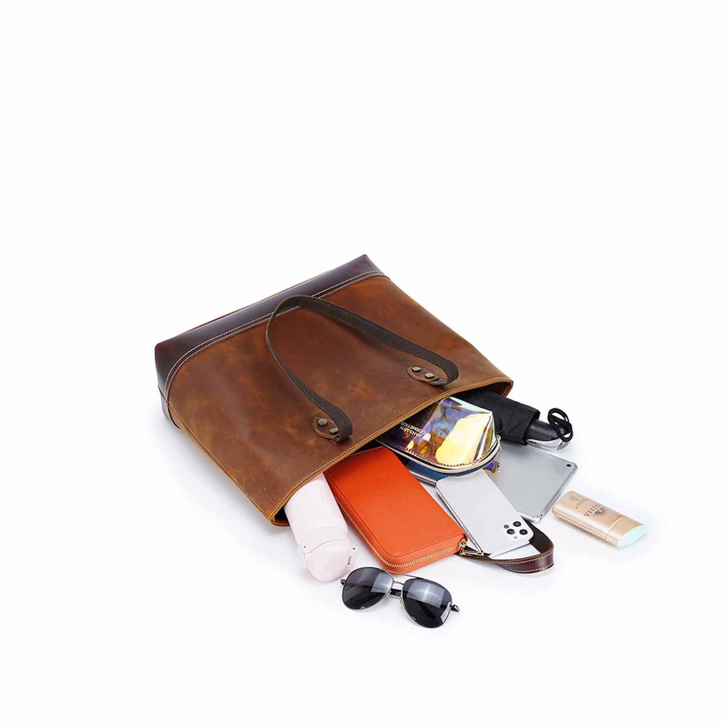 Classic Leather Tote Bag