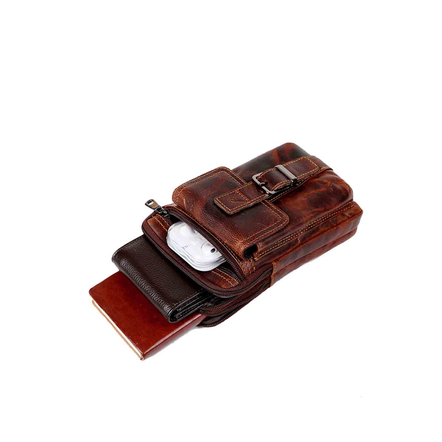Genuine Leather Cellphone Belt Bag