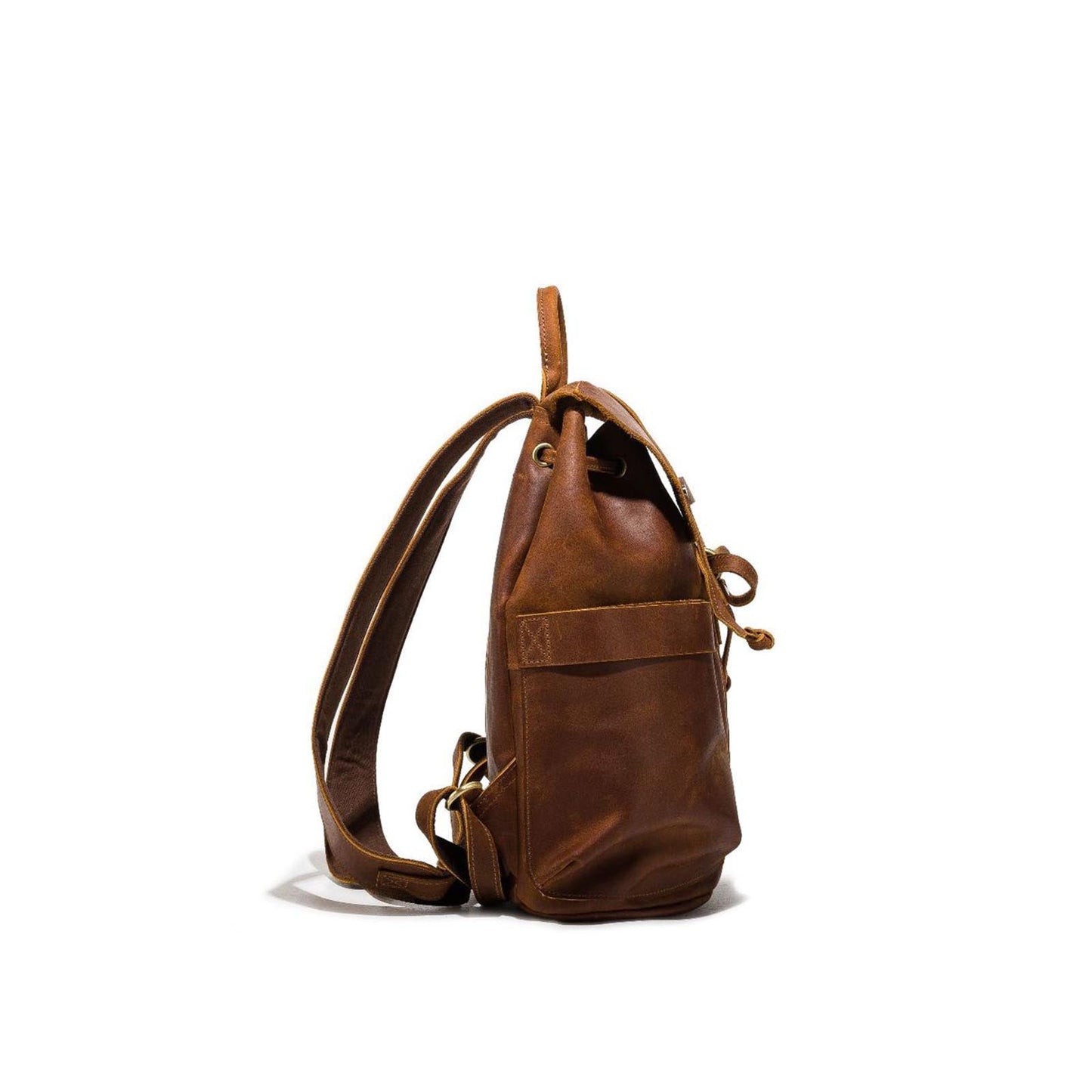 Big Vintage Travel Backpack With Flip