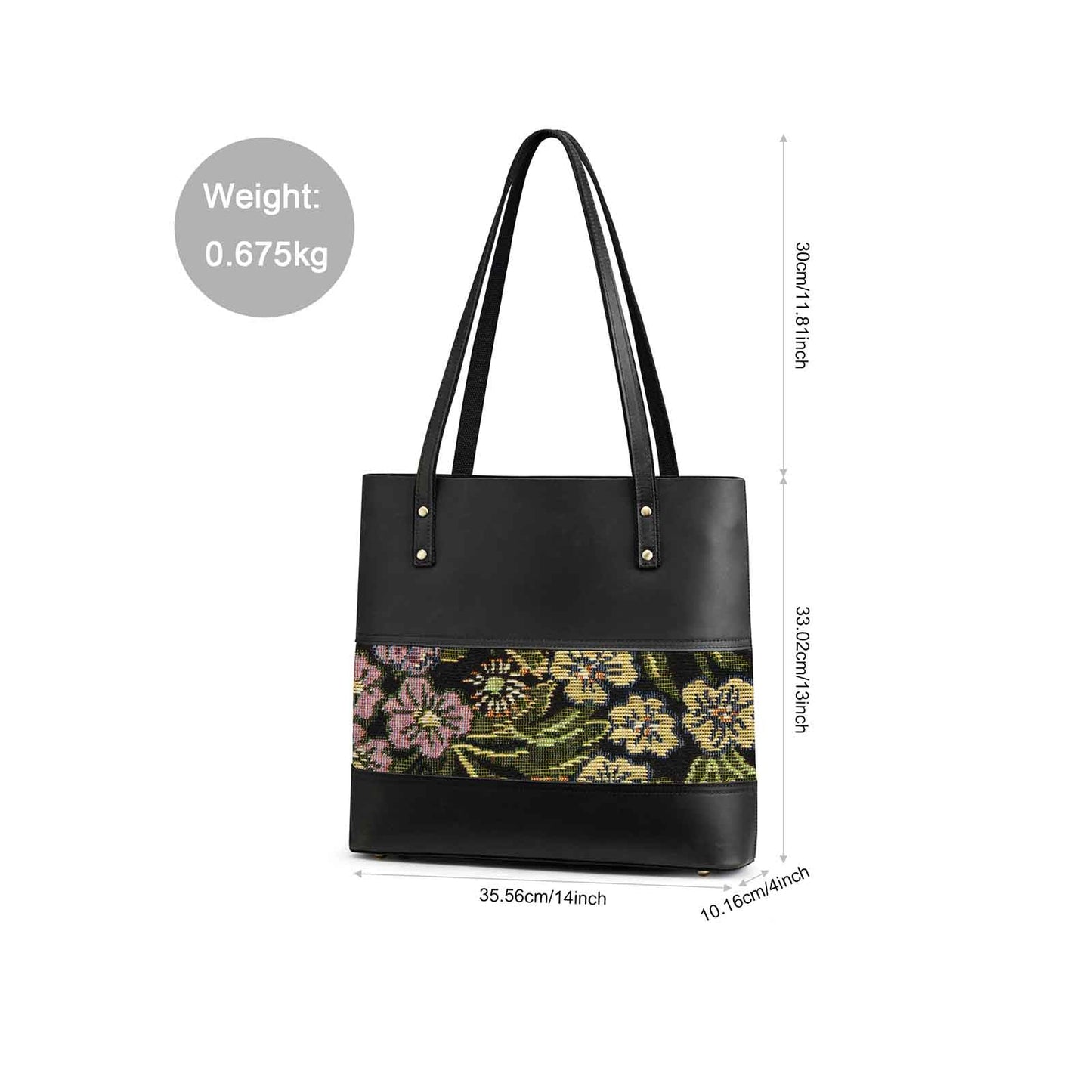 Genuine Leather Work Tote