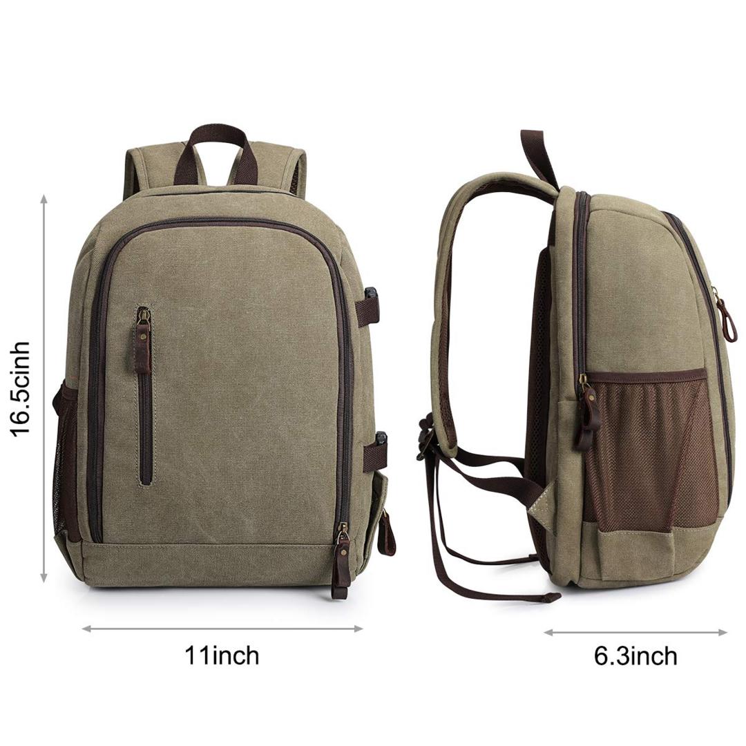 Canvas Camera Laptop Backpack