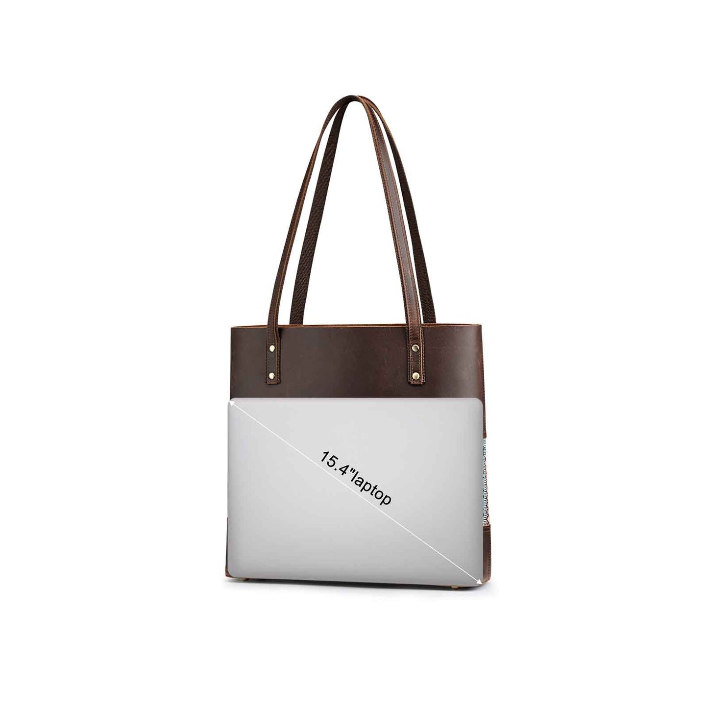 Genuine Leather Work Tote
