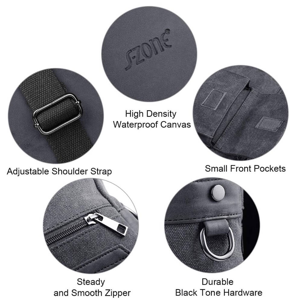 Canvas Laptop Messenger Bag