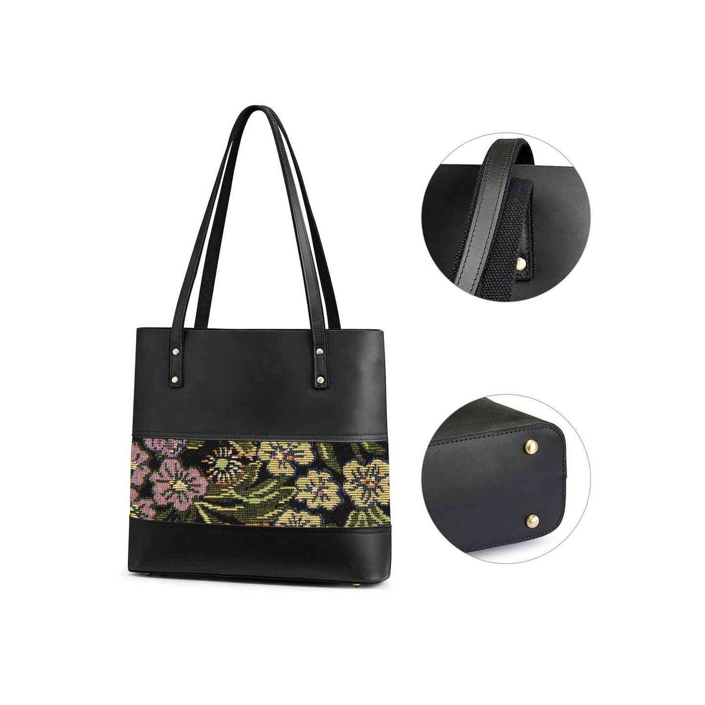 Genuine Leather Work Tote