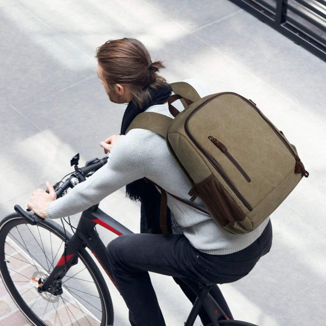 Canvas Camera Laptop Backpack