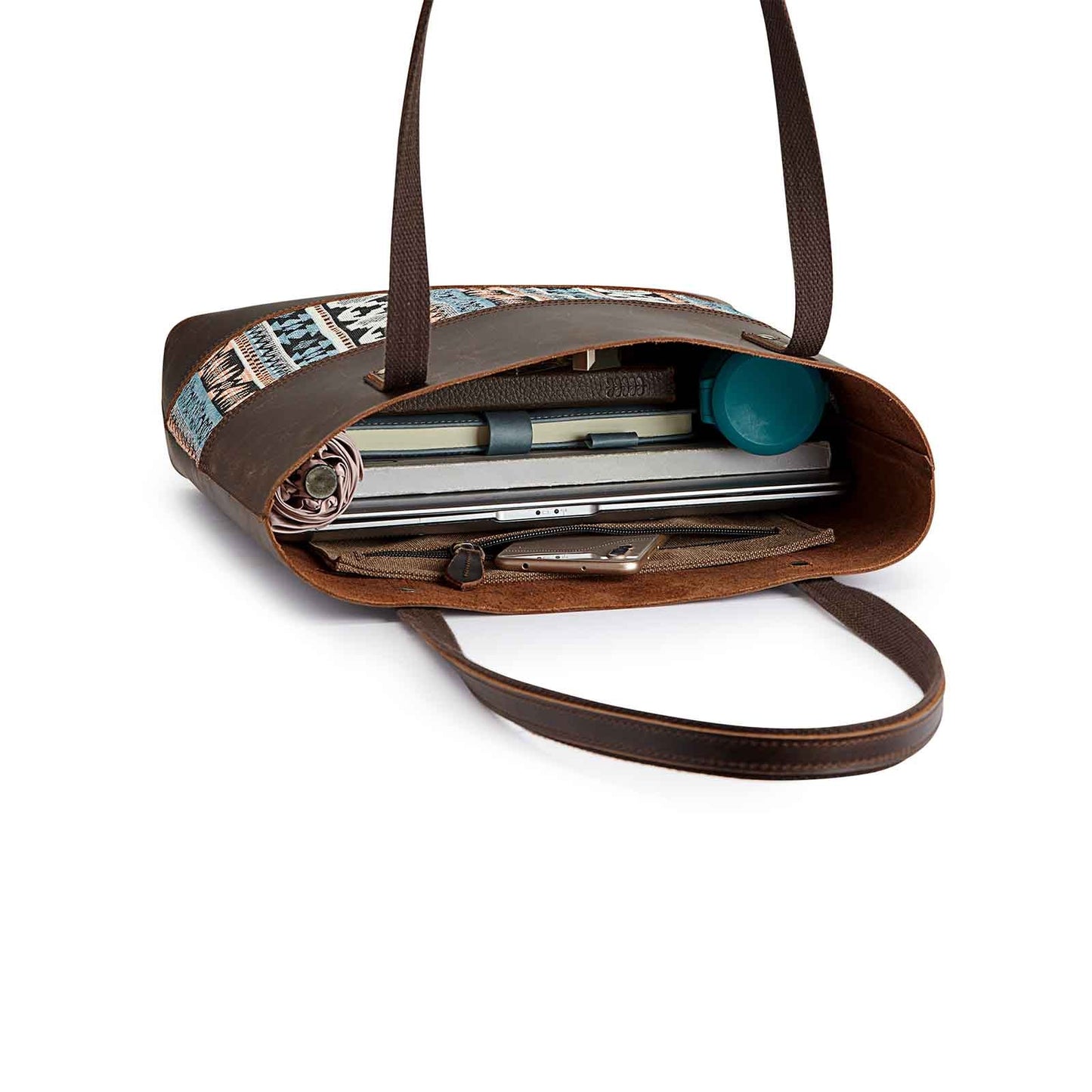 Genuine Leather Work Tote