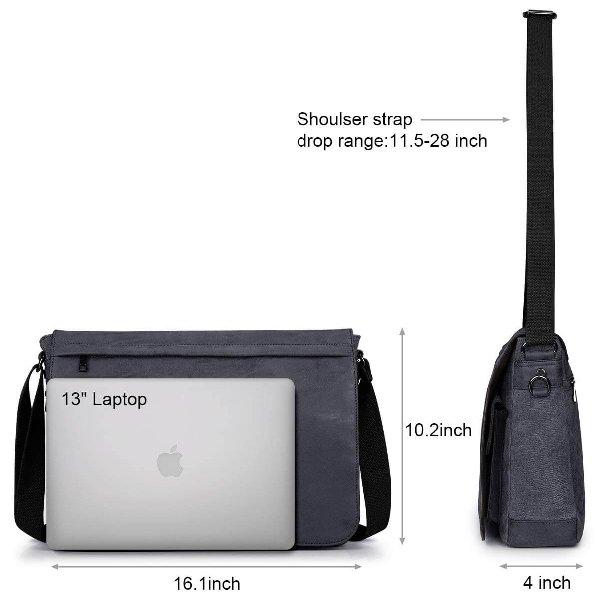 Canvas Laptop Messenger Bag