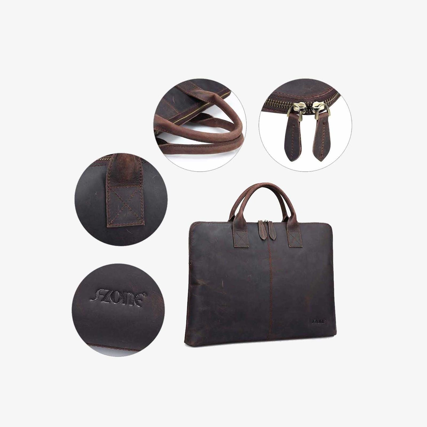 Genuine Leather Laptop Briefcase