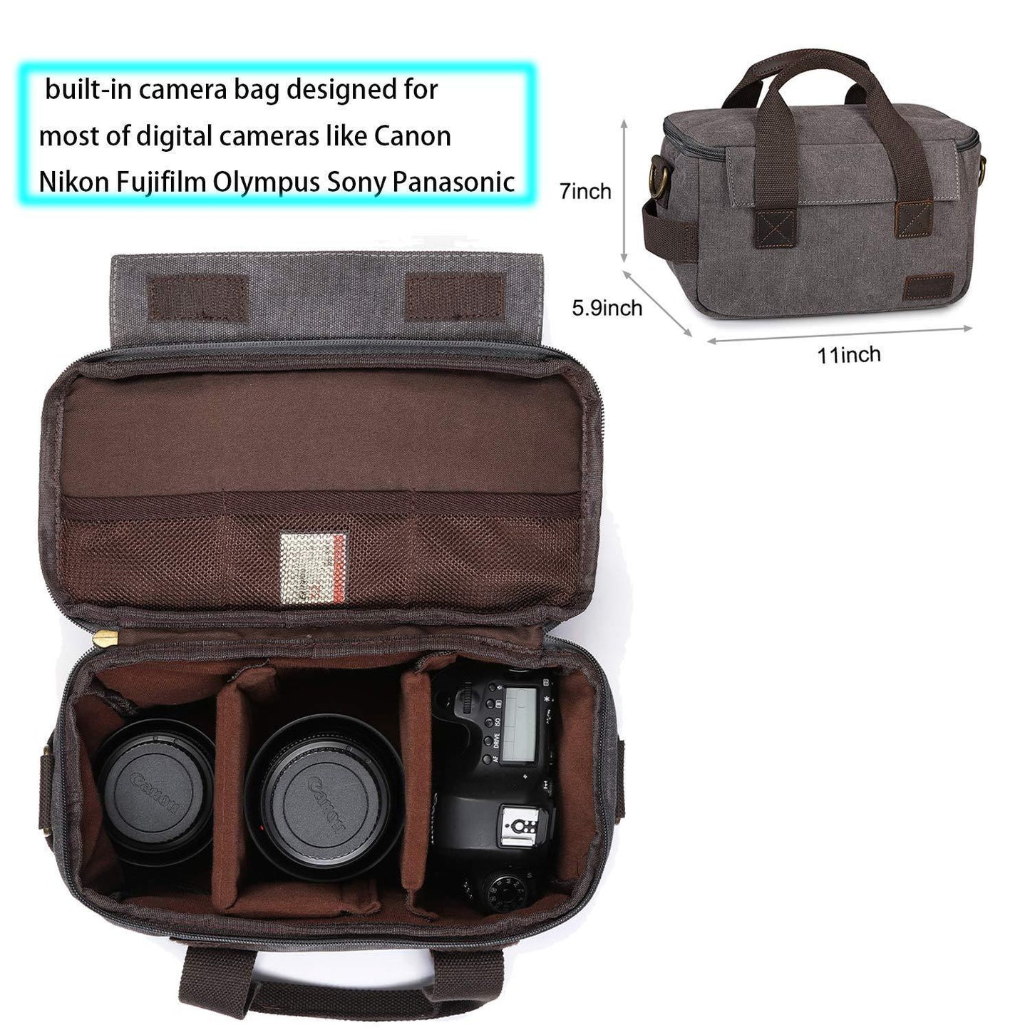 Canvas Camera Backpack