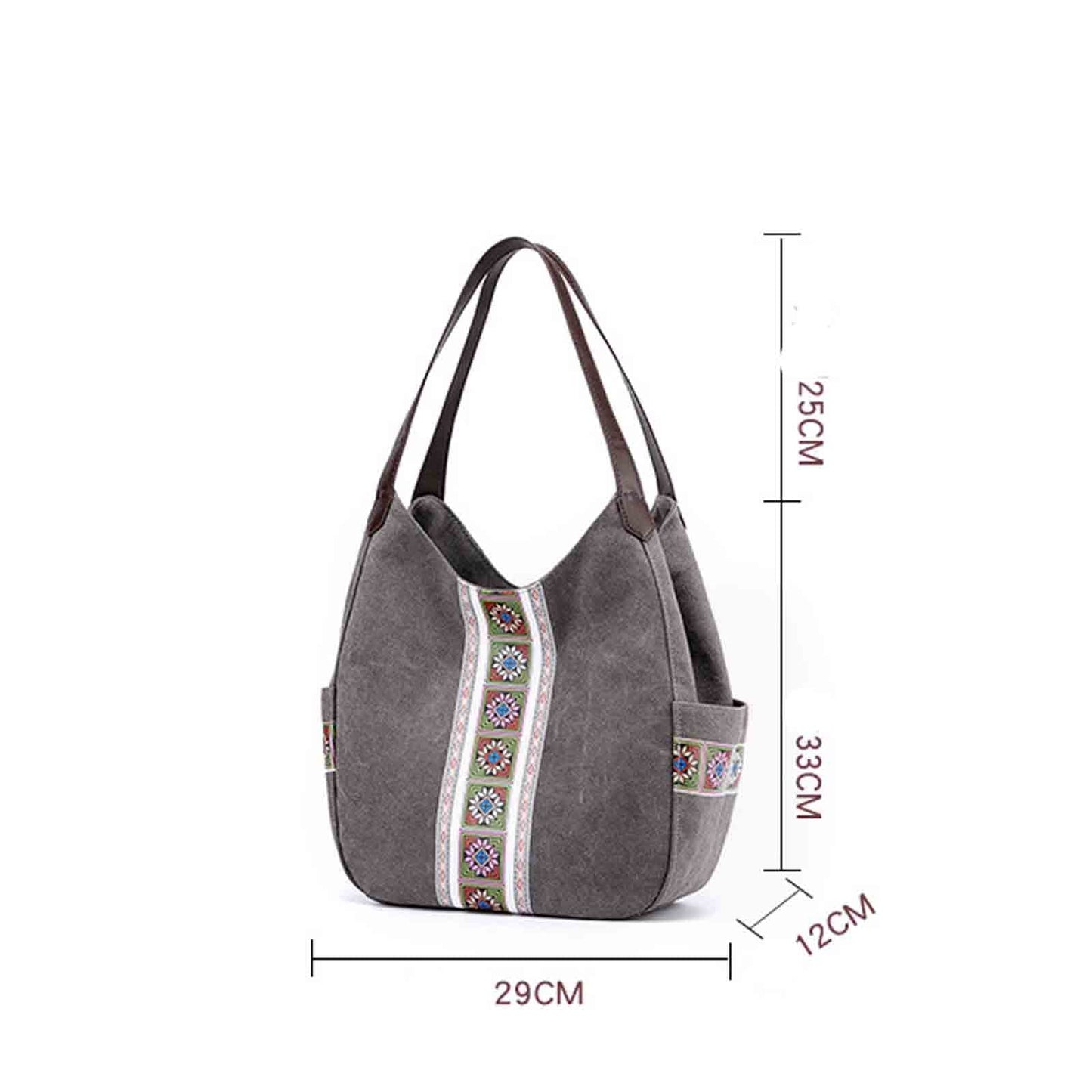 Elle Large Canvas Shoulder Bag