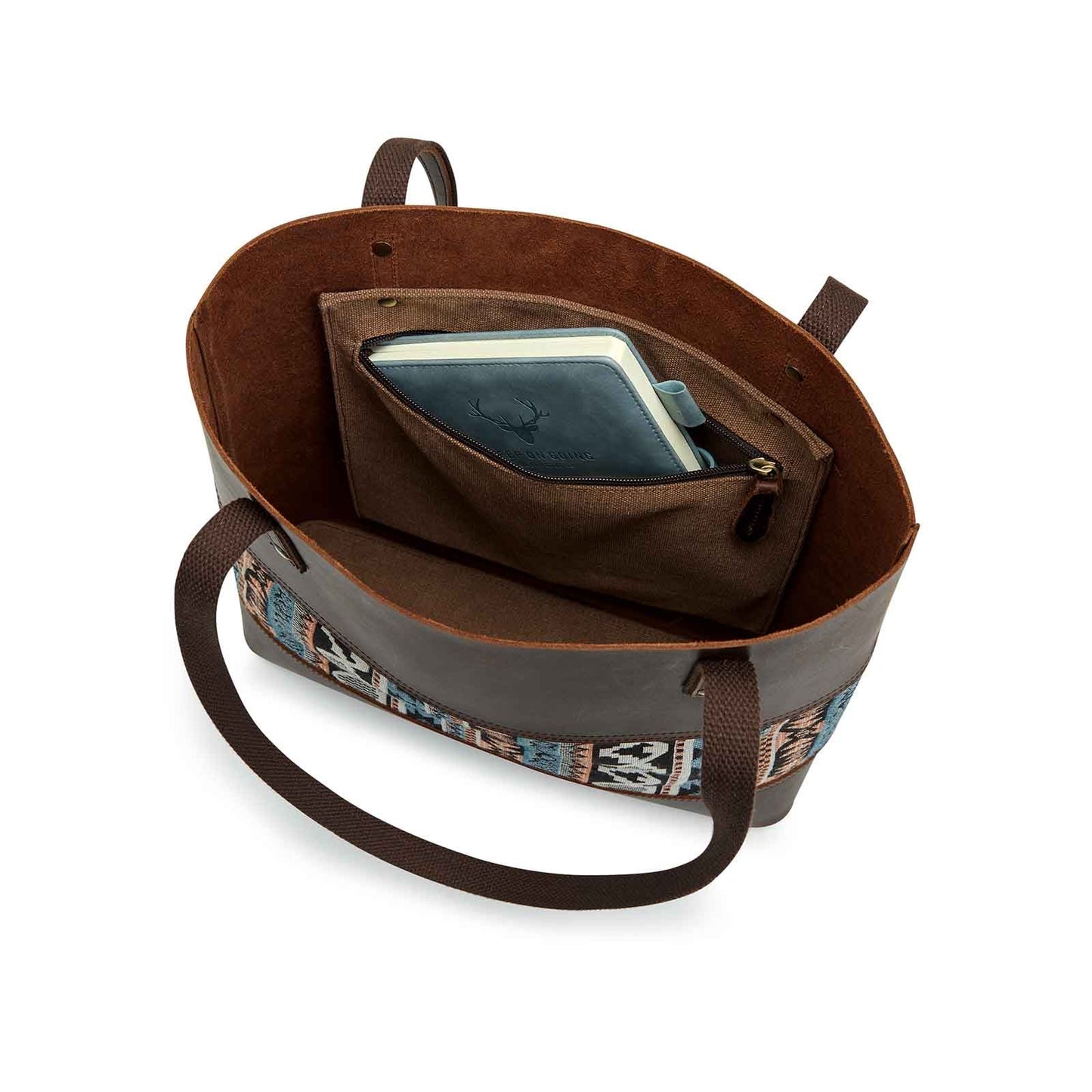 Genuine Leather Work Tote