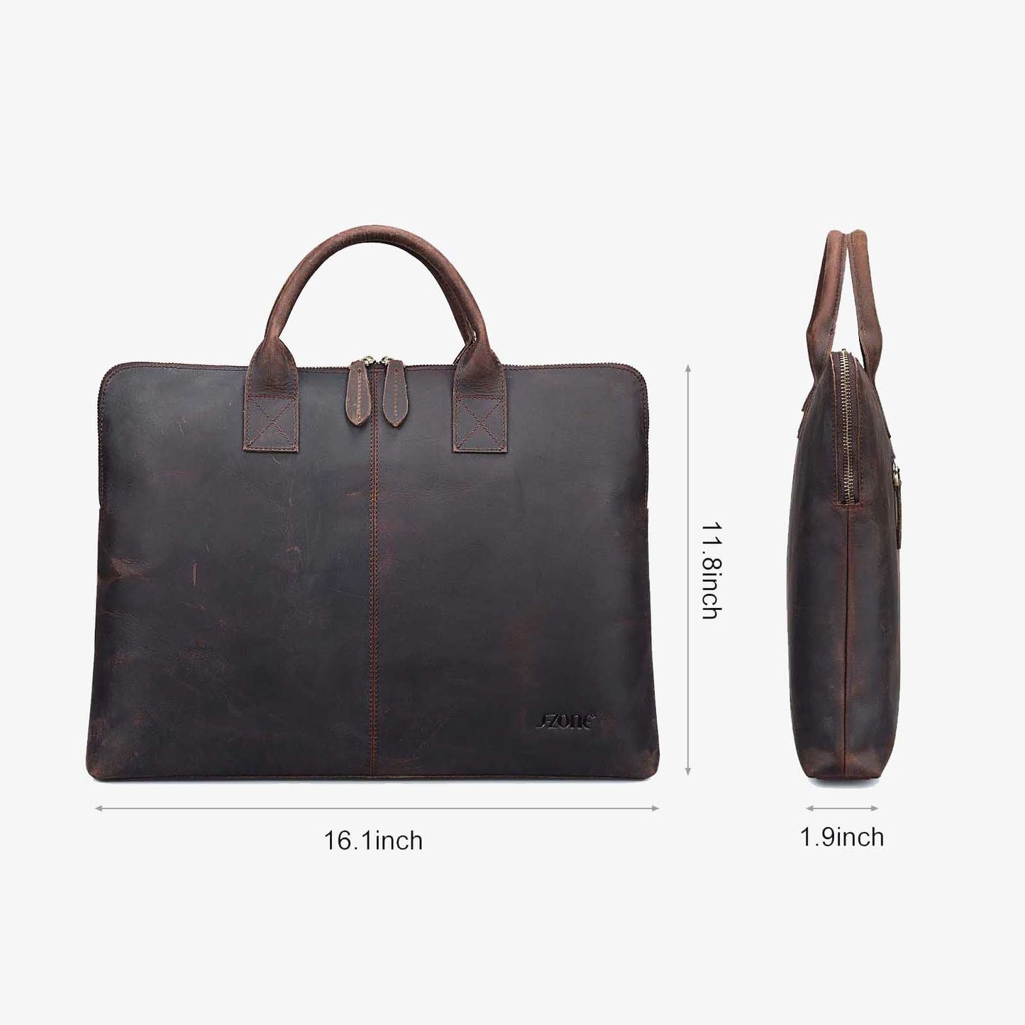 Genuine Leather Laptop Briefcase