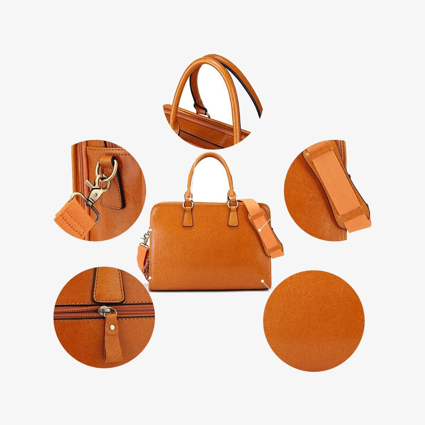 Genuine Leather Briefcase for Women
