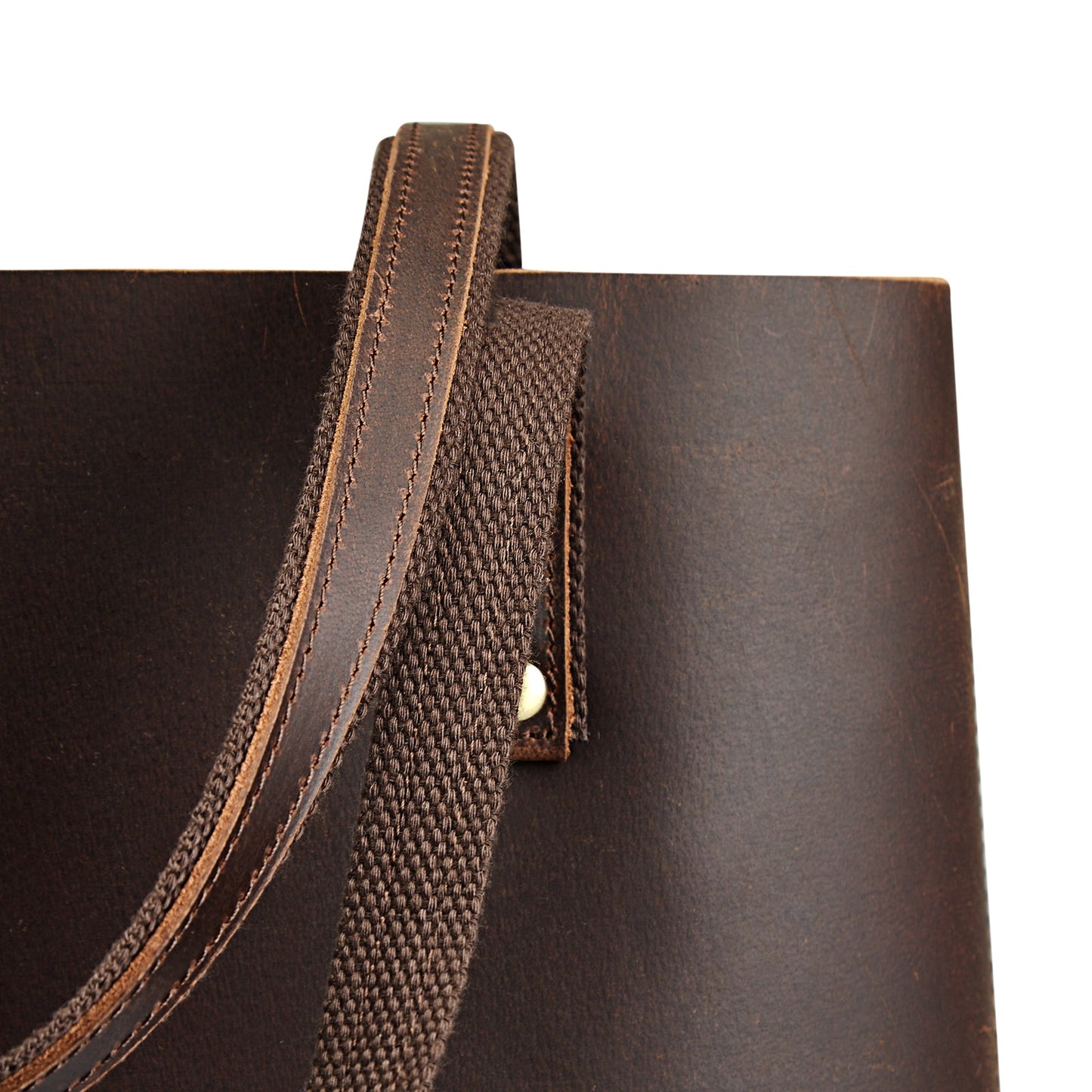 Genuine Leather Work Tote
