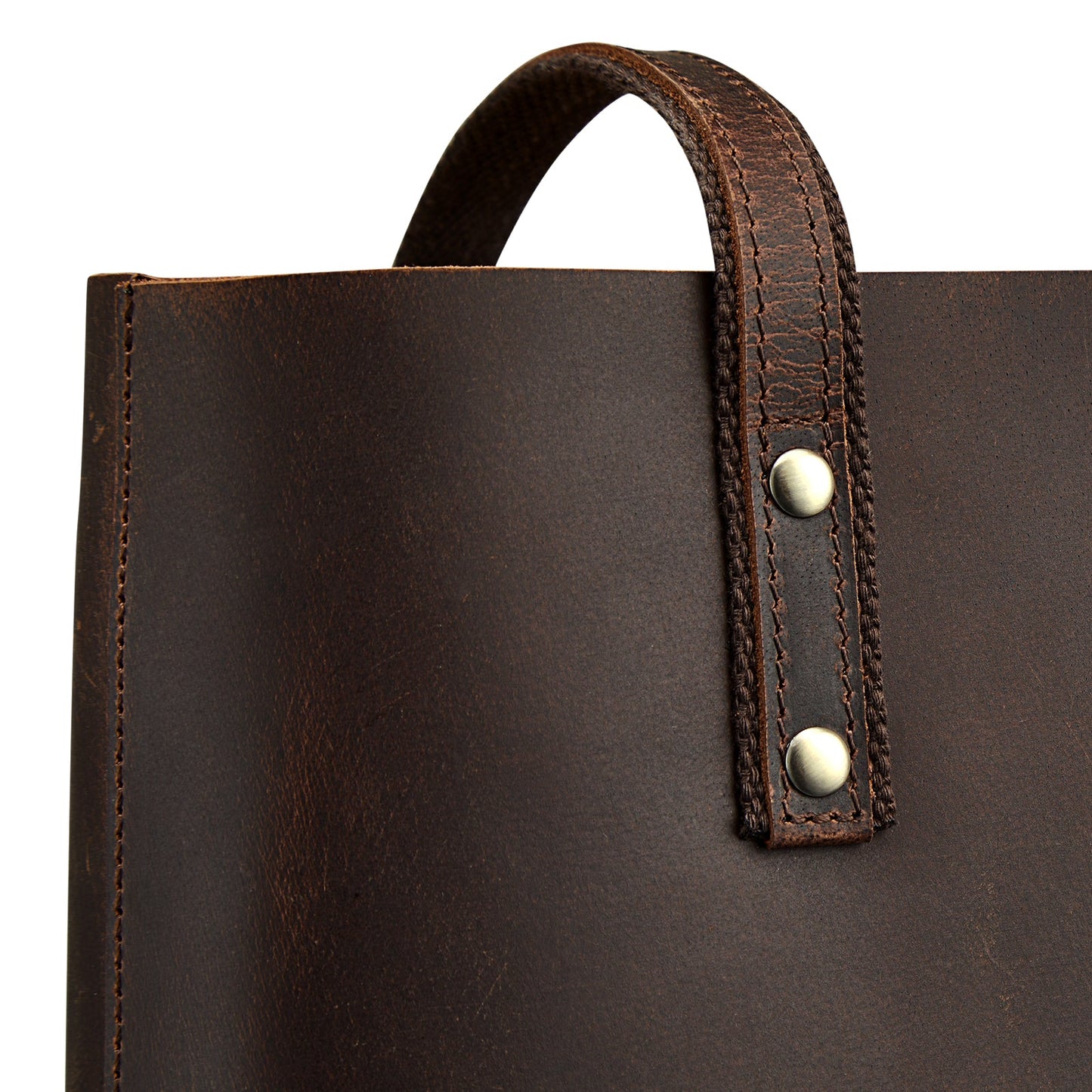 Genuine Leather Work Tote