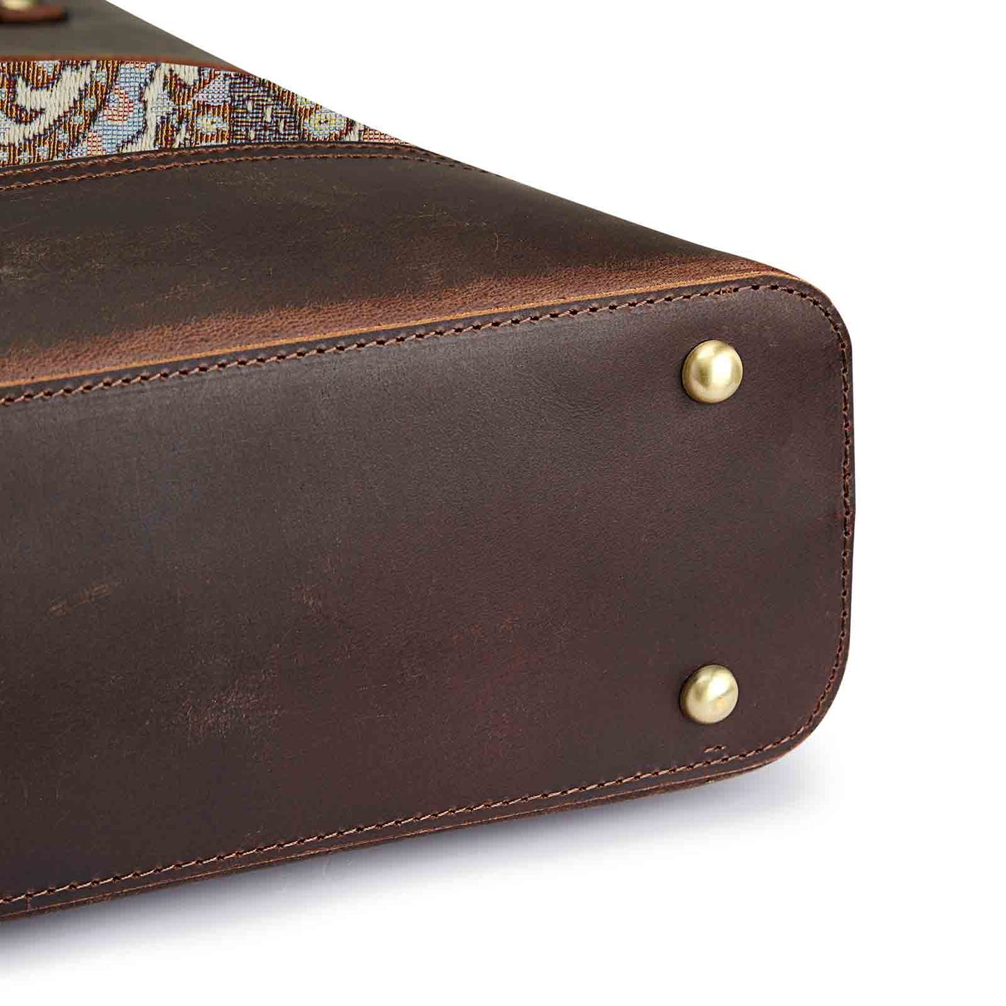 Genuine Leather Work Tote
