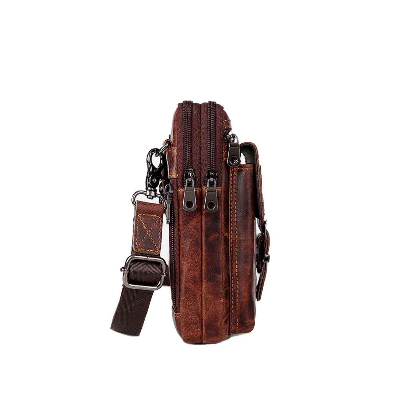 Genuine Leather Cellphone Belt Bag