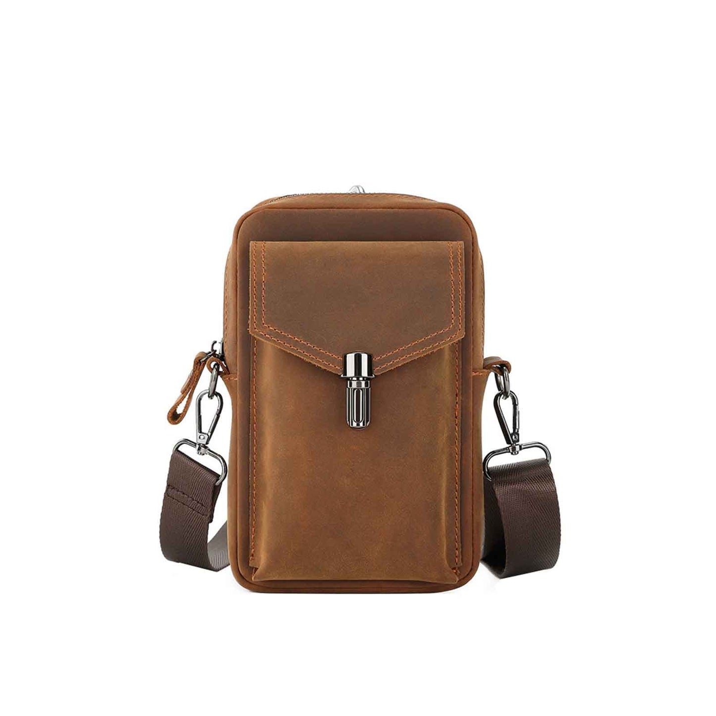 Genuine Leather Cellphone Belt Bag