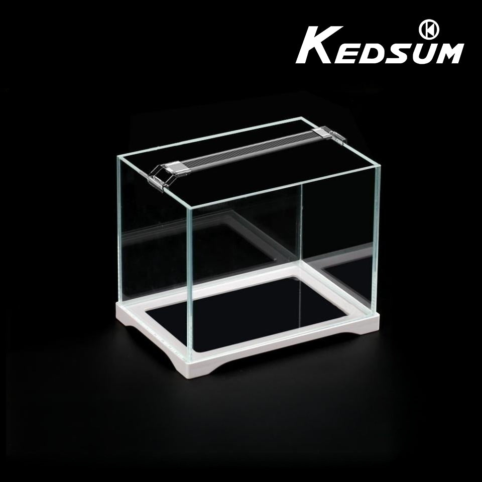 KEDSUM Indoor aquaria Fish tank small aquarium desktop glass living room landscaping water plant tank fighting fish tank turtle tank