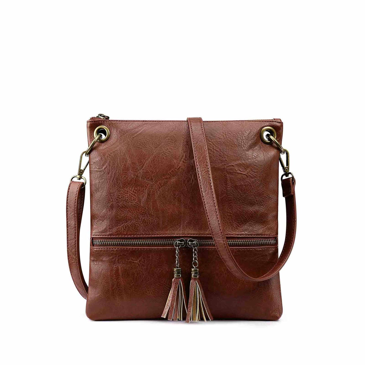 Canvas PU Leather Crossbody Bag