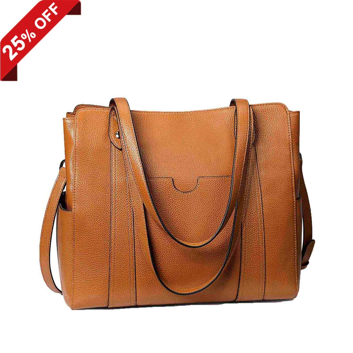 Genuine Leather Work Tote