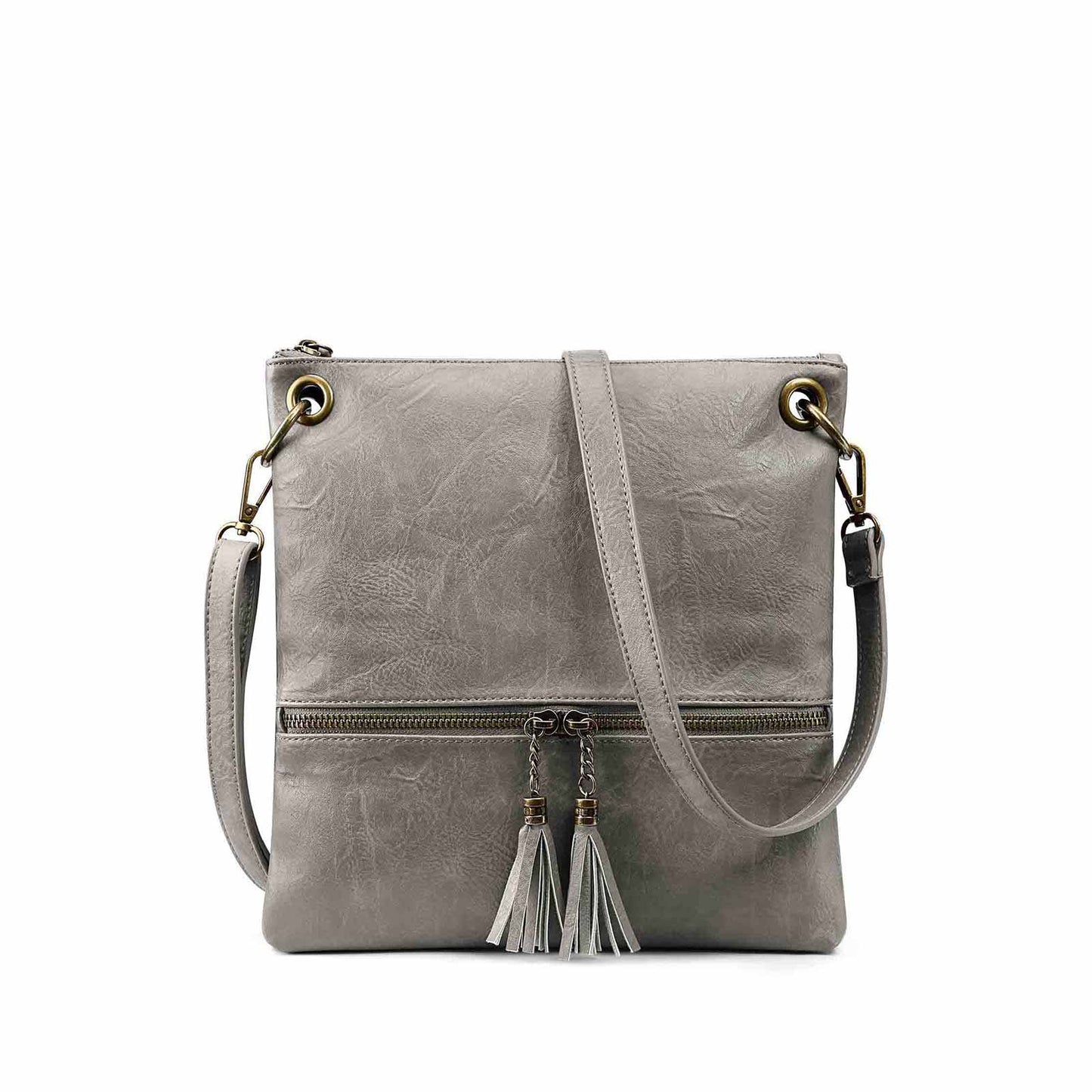 Canvas PU Leather Crossbody Bag
