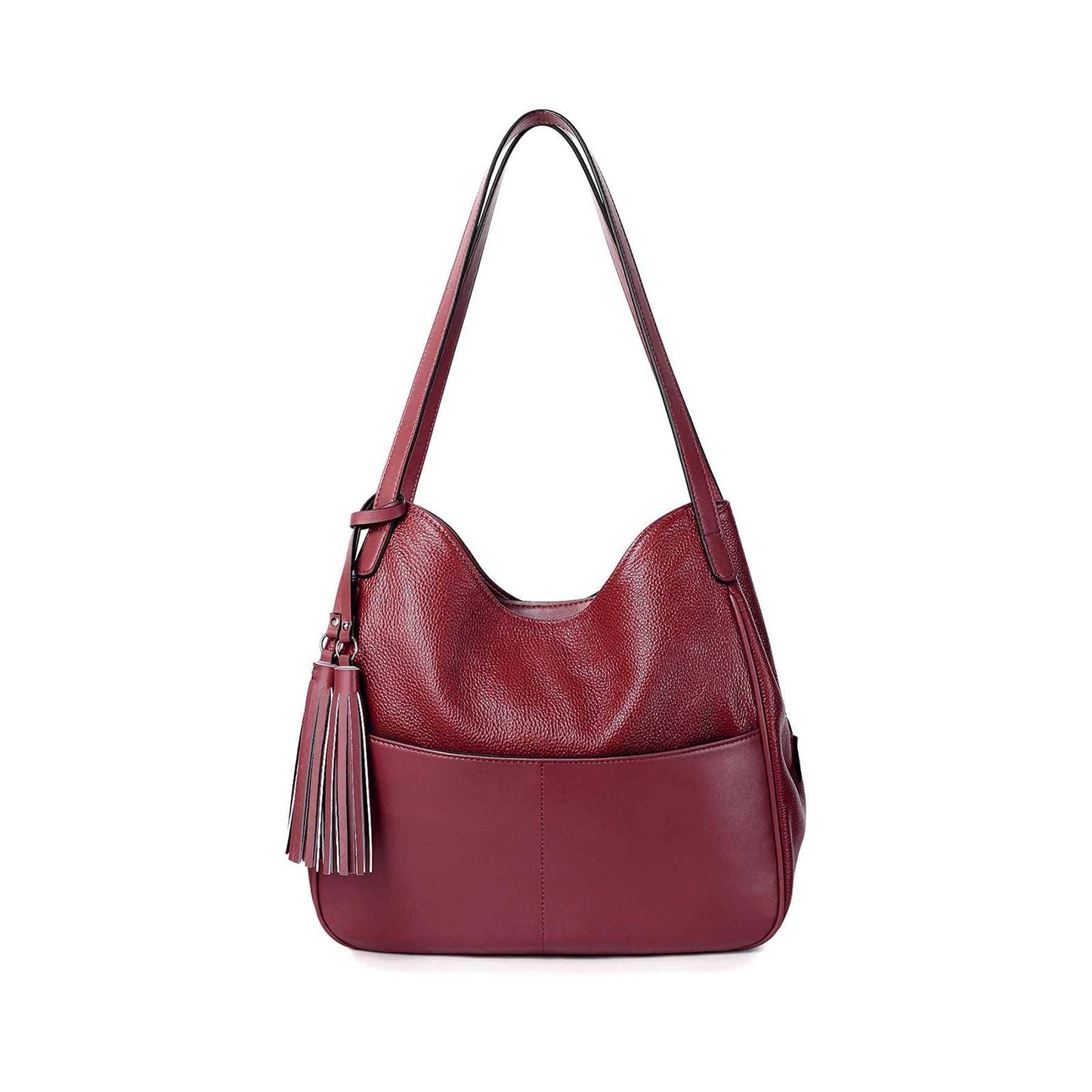Hobo Tote Bag with Tassel