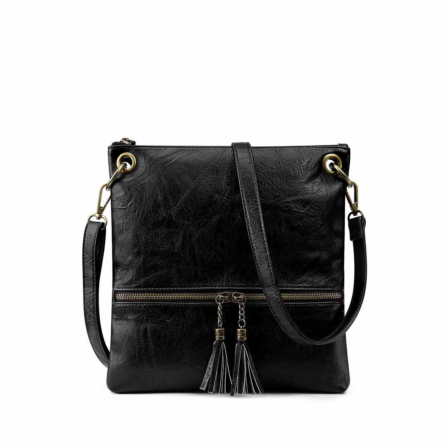 Canvas PU Leather Crossbody Bag