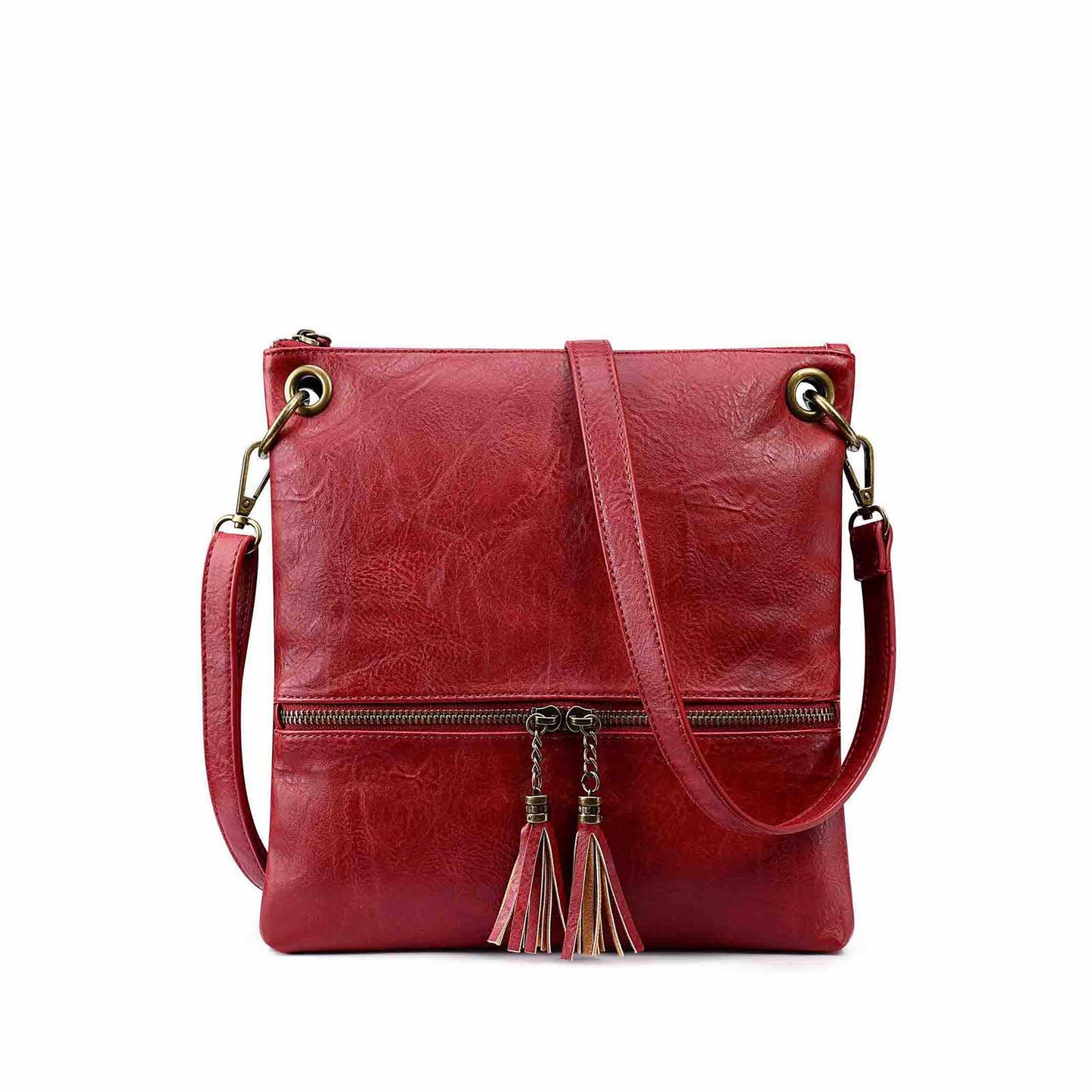 Canvas PU Leather Crossbody Bag