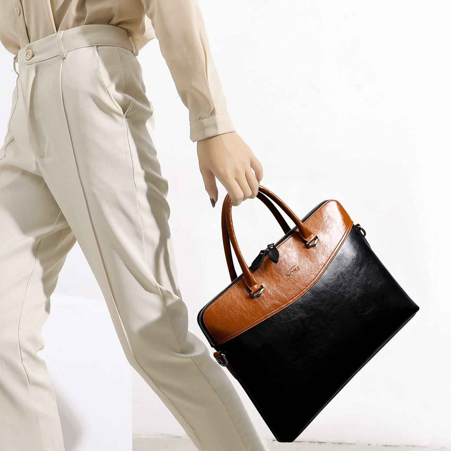 Genuine Leather Laptop Briefcase